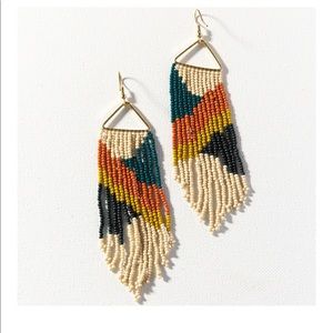Ink + Alloy Beaded Fringe Earrings